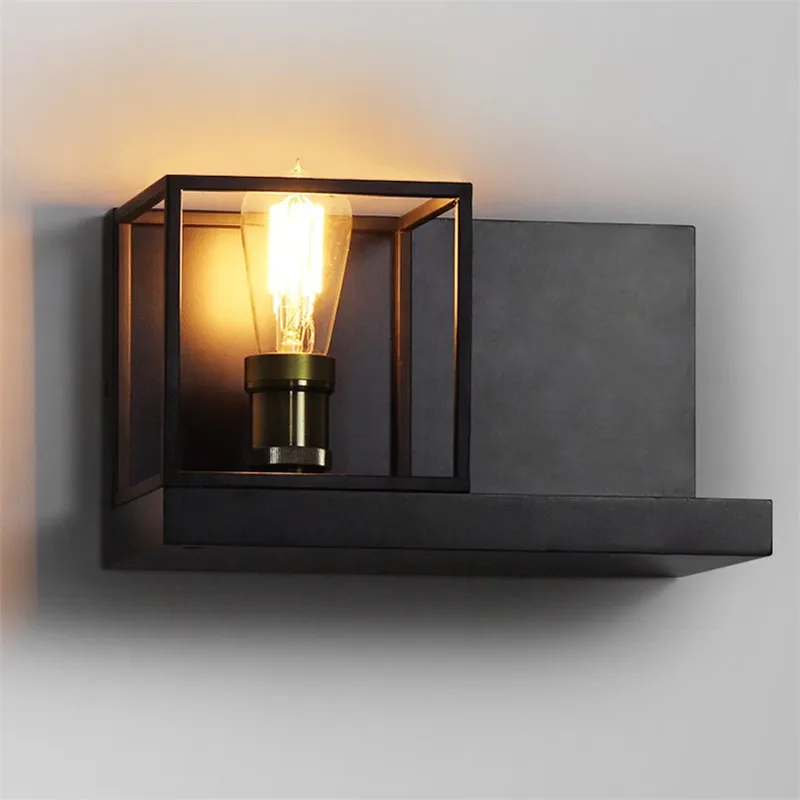 Промышленный винтажный настенный светильник в скандинавском стиле лофт