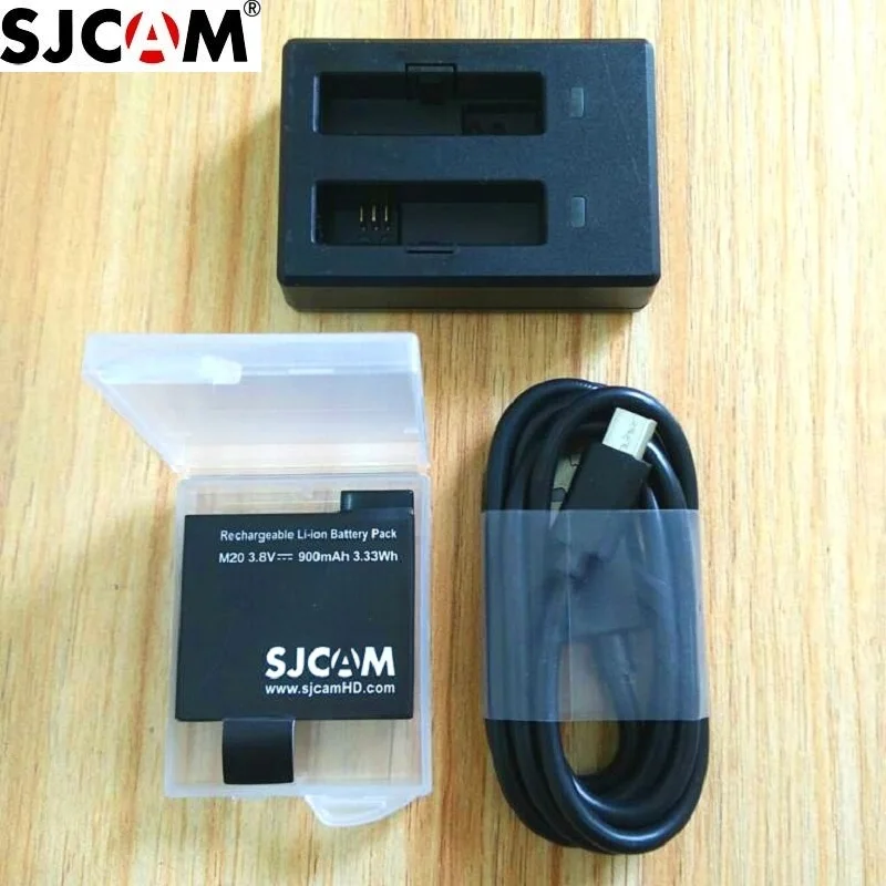 100% Оригинальный SJCAM M20 900 мАч резервный перезаряжаемый литий ионный аккумулятор и