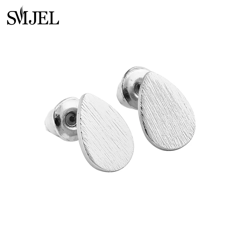Smjel новый модный матовый слеза серьги для женщин капли воды подарки на день