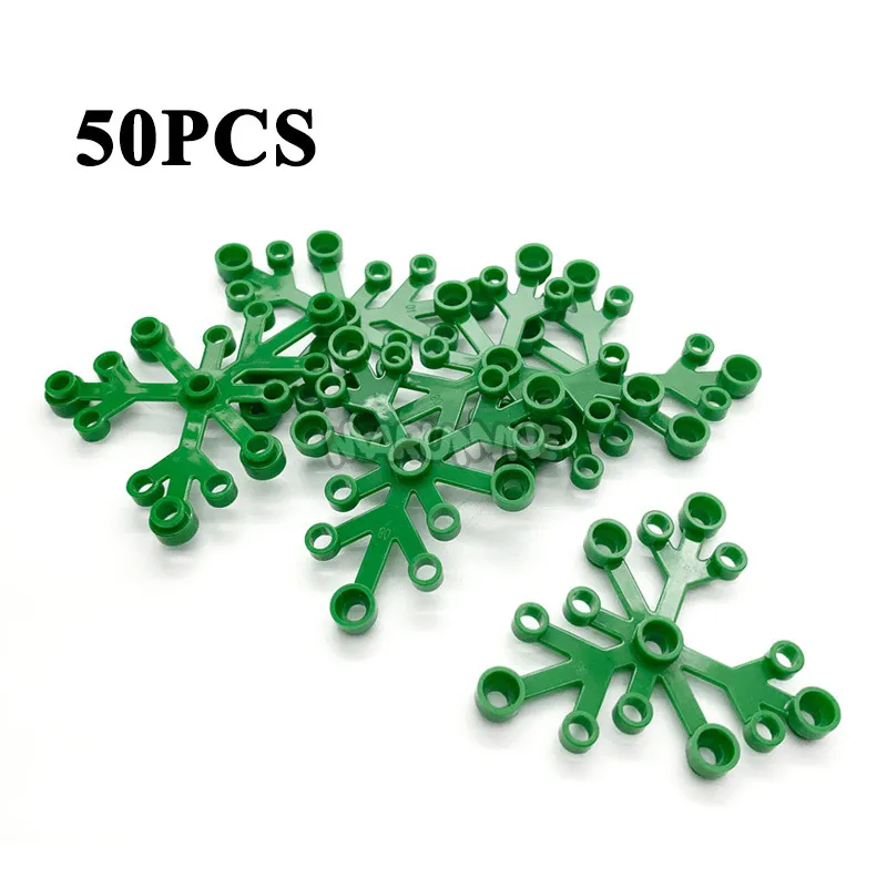 50PCS Tree Parts Marumine Миниатюрные Дерево блоки растения аксессуары трава части строительные блоки декоративный бонсай MOC сцена Кирпичи Модель - Цвет: 50PCS Tree Parts