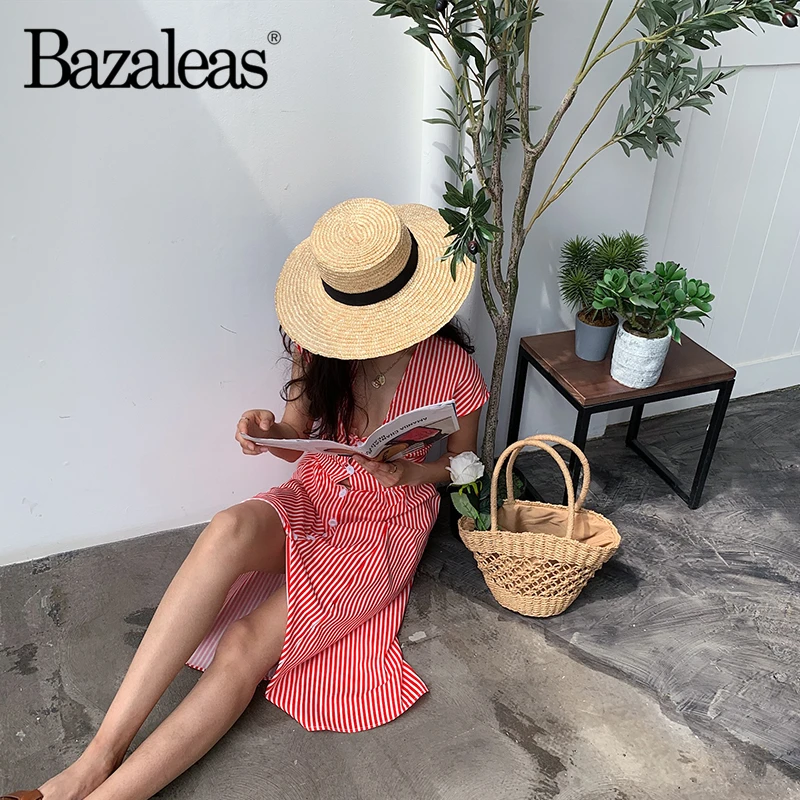 2019 красная полоса печати летнее платье V шеи центральные значки vestidos обратно