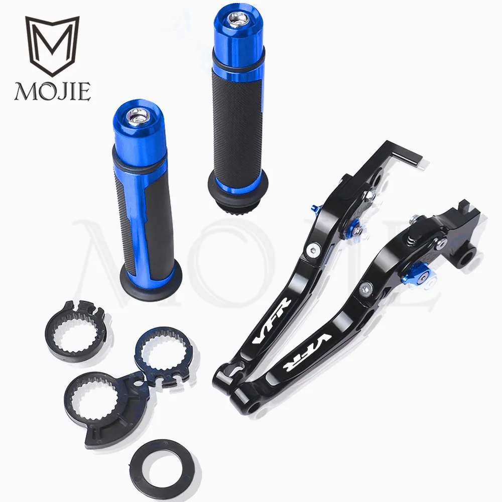 Black Blue Для Honda VFR800 Fi W1 VFR 800 1998-2001 1999 2000 МОТОЦИКЛ ЧПУ Регулируемая Складная расширение тормозной рычаг сцепления ручками - Цвет: Black Blue