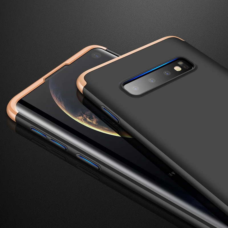 Роскошный чехол 3 в 1 для Samsung S10 Plus S10e жесткий матовый телефона Galaxy S10E Lite Защитные