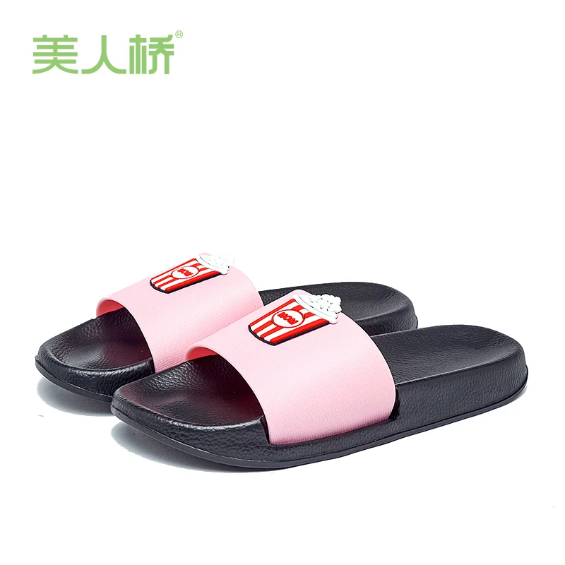 Brand Slippers Women Men Flat Slides Summer Casual Beach Flip Flops Shoes Non-slip Indoor House Home Comfortable | Обувь