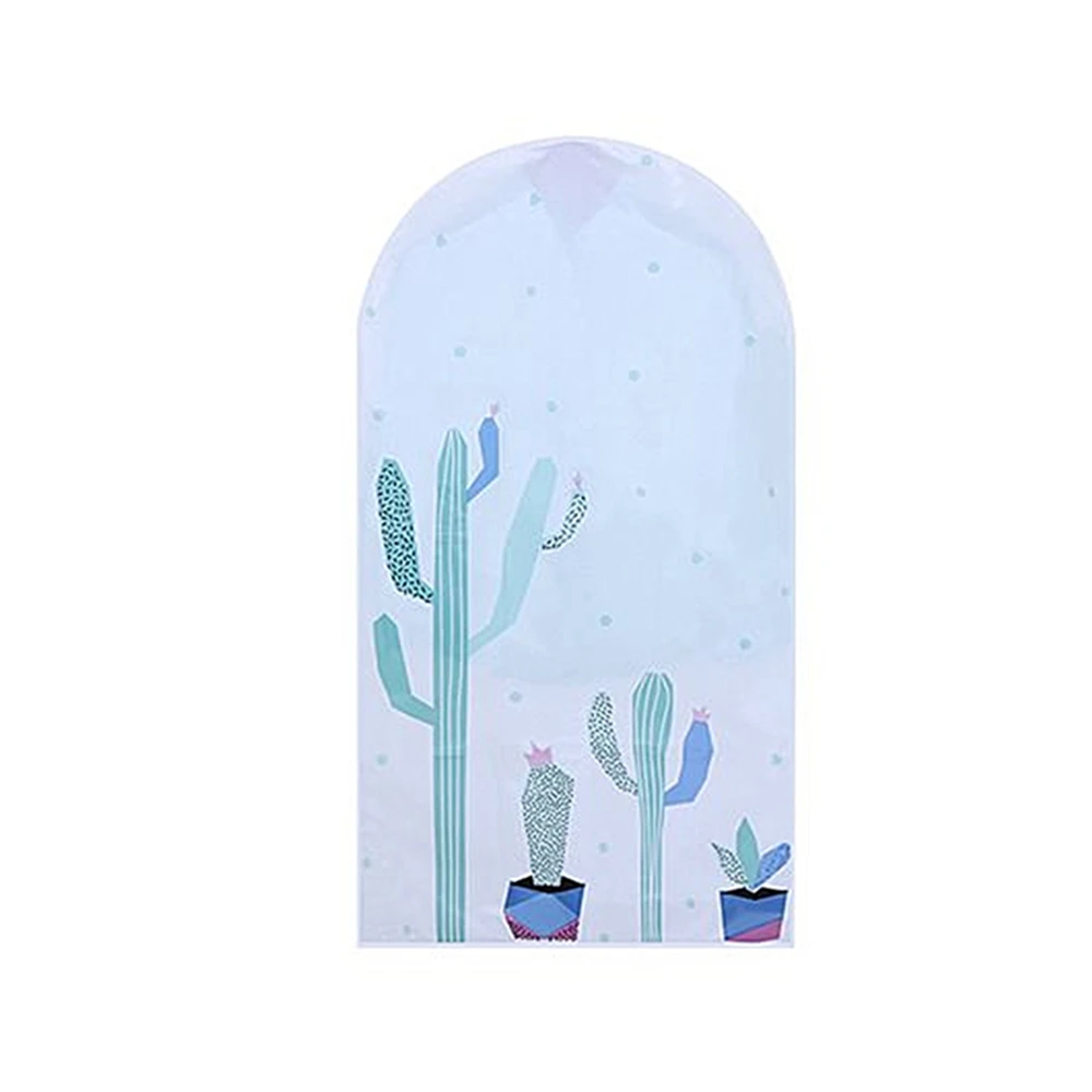 Cactus Водонепроницаемый шкаф висит Костюмы Чехлы кактус одежда с полосками, платье, комплект одежды пальто Пылезащитный чехол для хранения сумка-Органайзер - Цвет: Cactus
