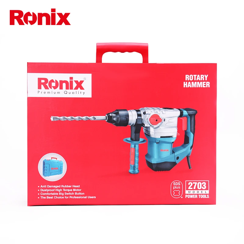 Ronix дизайн, китайские инструменты, 32 мм, перфоратор, 220 В, 1500 Вт, электроинструменты, электрический молоток, модель машины 2703