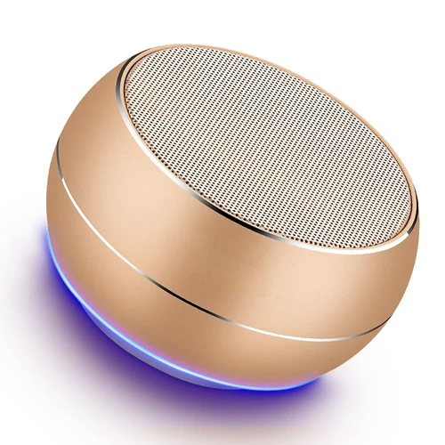 GOLD NUBWO портативные bluetooth-колонки с микрофоном, функцией громкой связи, встроенным микрофоном, усиленными басами для iPhone, iPad, samsung и других - Цвет: GOLD