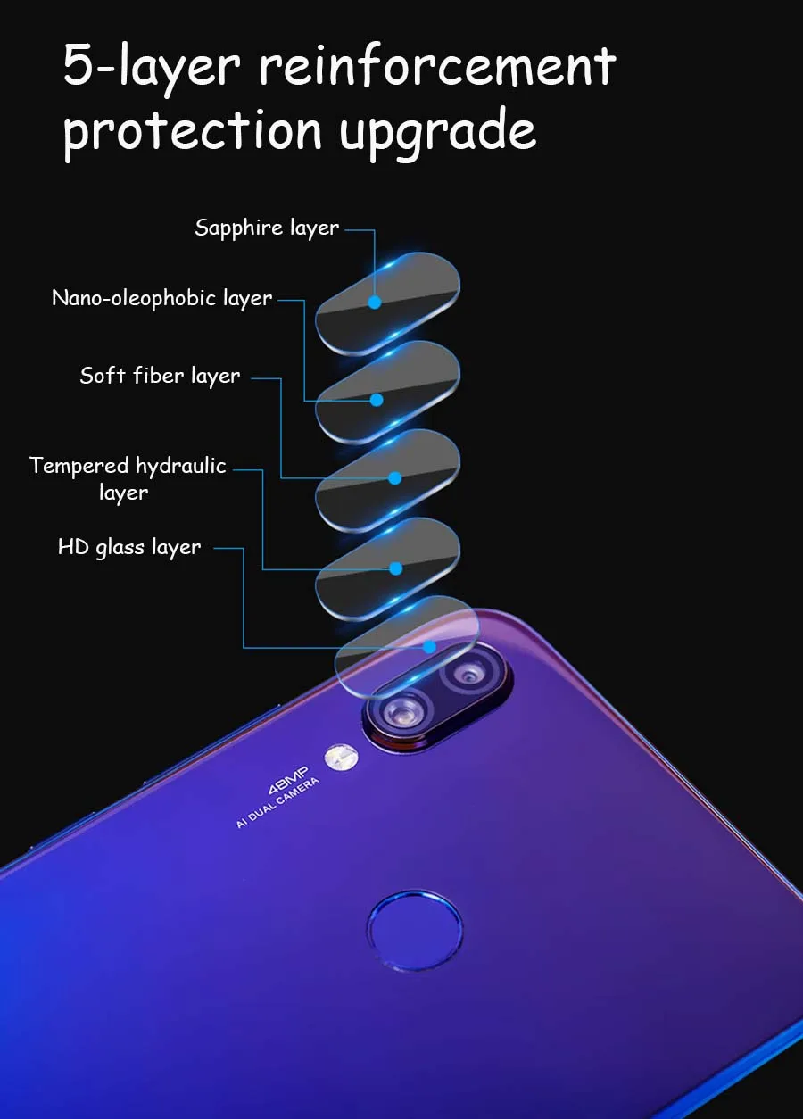 Защитное стекло для экрана Xiao mi Red mi Note 7 9D для Xiaomi mi 9 SE Red mi Note 8 7 Pro защитное кольцо из закаленного стекла для камеры