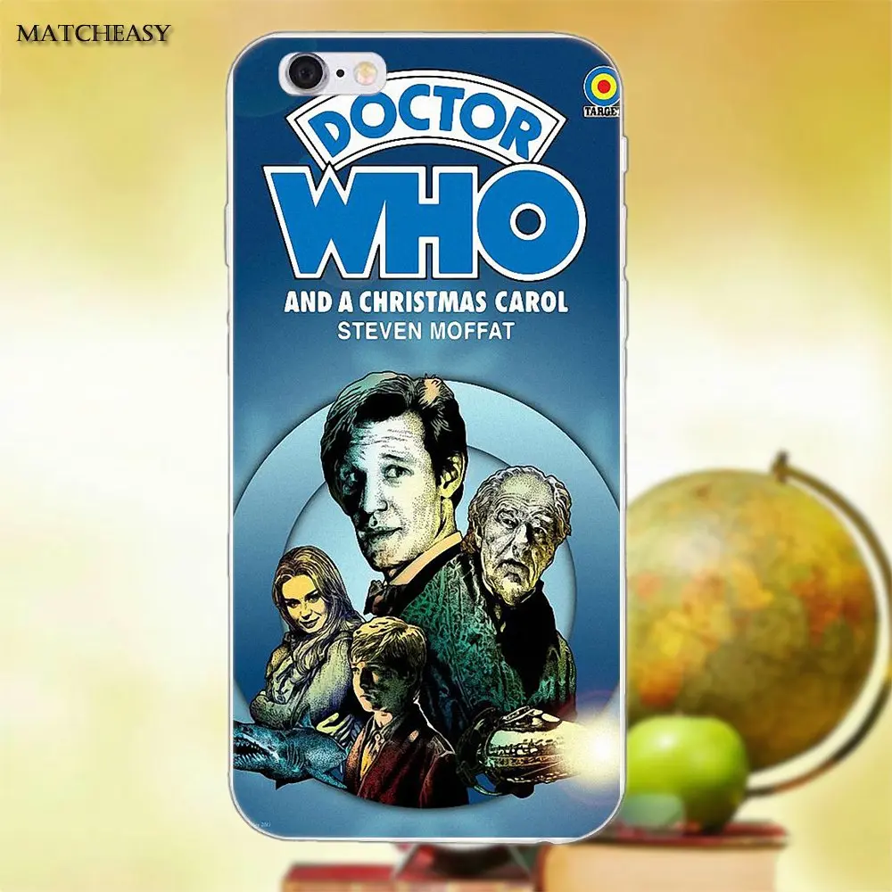 New Retro Doctor Who Comic Book TPU Capa For Apple iPhone X XS Max XR 4 4S 5 5C SE 6 6S 7 8 Plus | Мобильные телефоны и