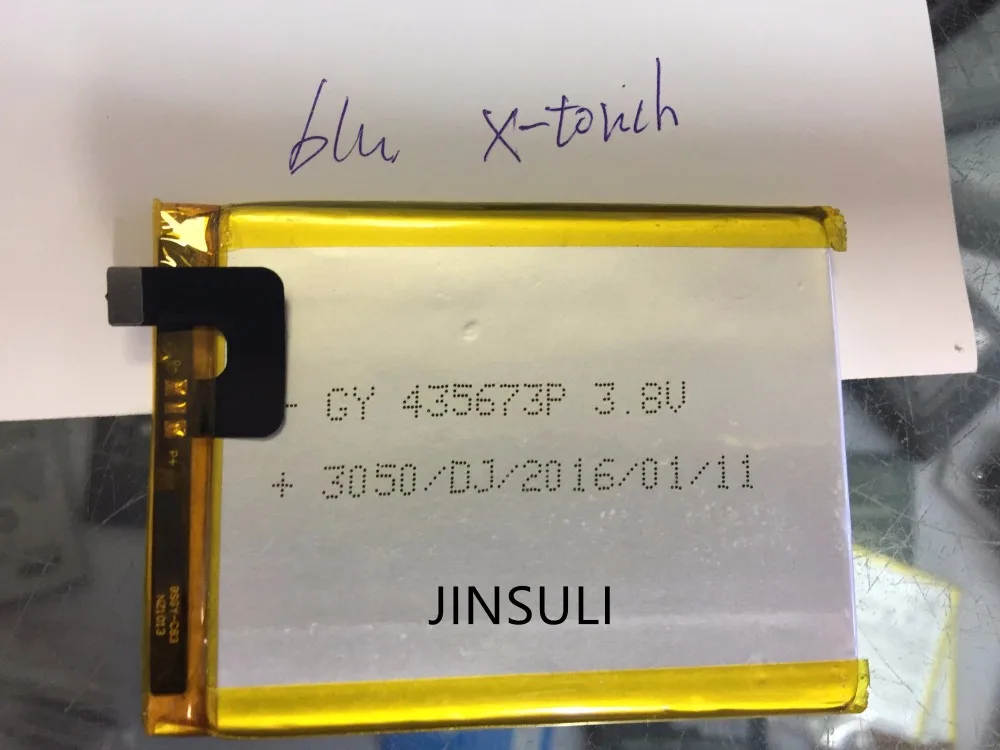 

Новый аккумулятор jinsuli BLU x-touth GY 435673p 3,8 v