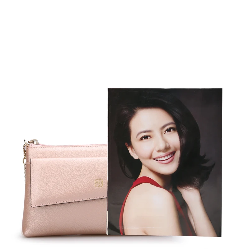 HONGU 100% натуральная кожа женские сумки сумка через плечо цепи конверт Дамская