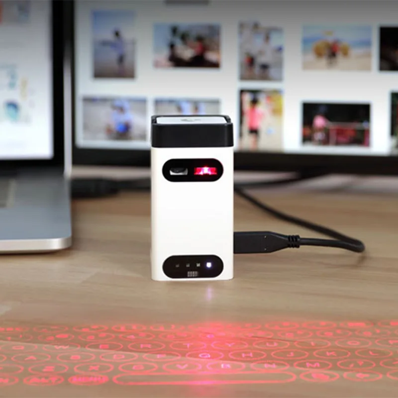 Bluetooth держатель мобильного телефона с беспроводной лазерной проекционной