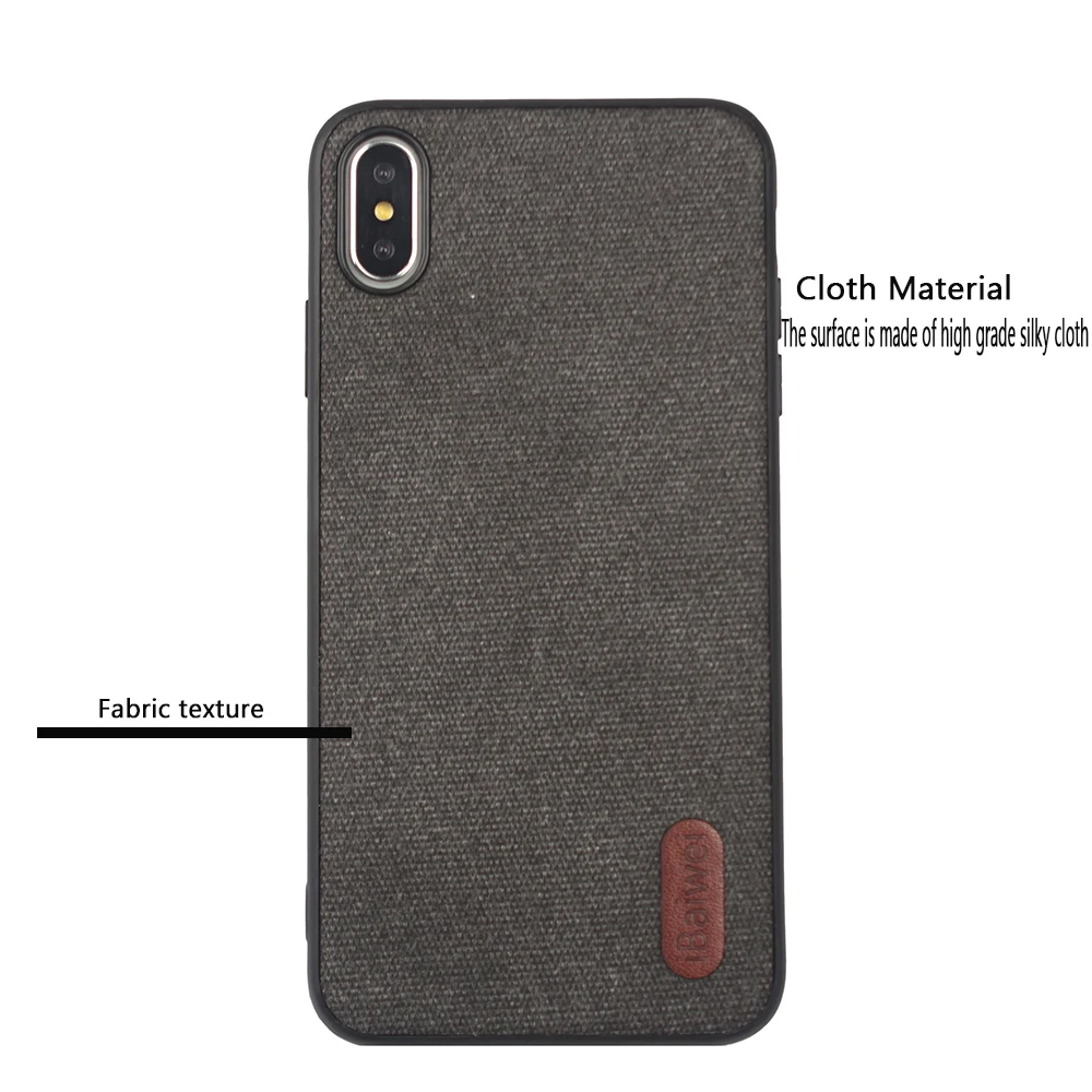 Модный Ультратонкий чехол для iPhone Xs Max тканевый силиконовый мобильного телефона |
