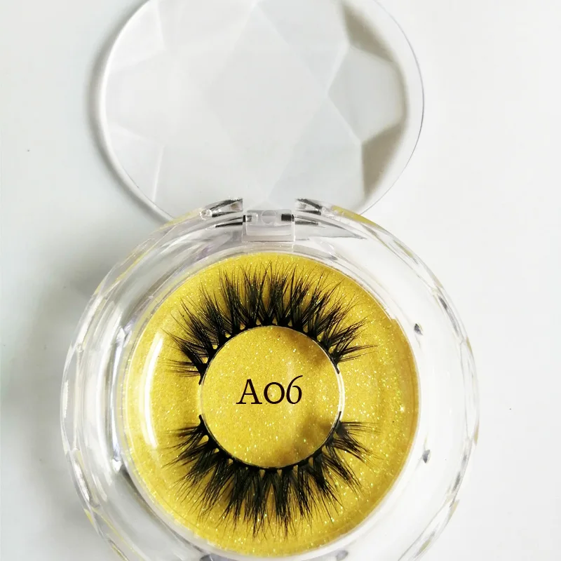 3D накладные ресницы из норки изготовленный на заказ/Частный логотип приемлем