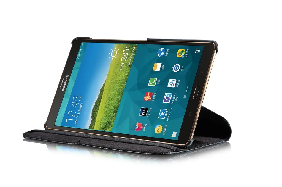 SM-T700 T705 чехол для планшета для samsung Galaxy Tab S 8,4 дюймов T700 T705 360 Вращающийся флип-чехол из искусственной кожи smart cover Funda Capa