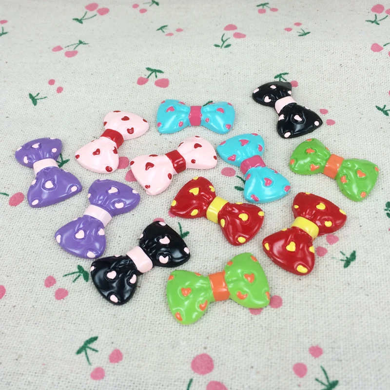 

10 Pieces Mixed Color Resin Flatback Flat Back Cabochon Kawaii DIY Resin Craft Decoration For Hair Bow Embellishment:17*31mm