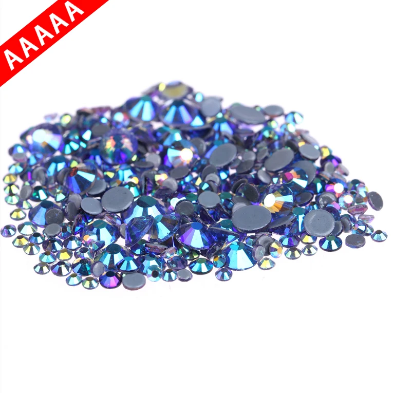 ААААА Роскошные исправление черный бриллиант AB горный хрусталь кристаллы с