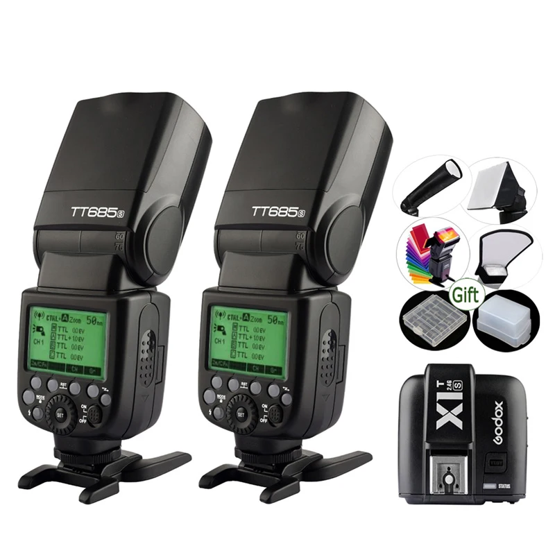 Беспроводной триггер для Sony A77II A7R II A58 A99 2 шт. TT685S + 4G 1/8000s Беспроводная вспышка
