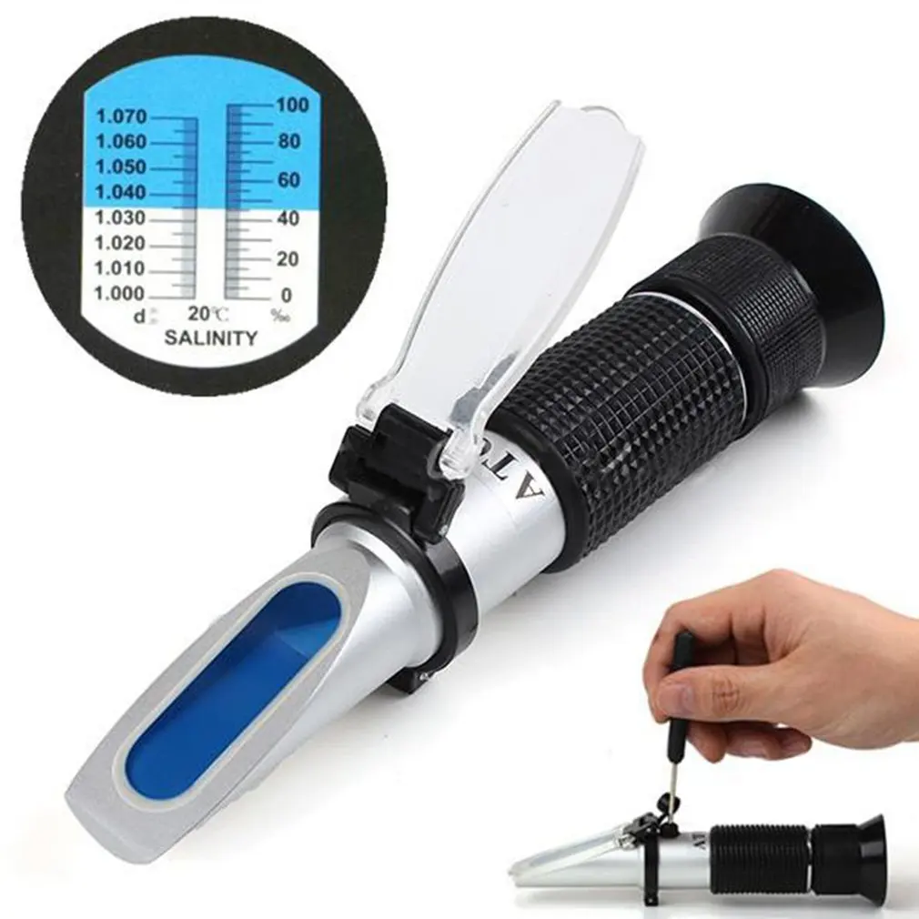 Высокое качество Professional соленость Рефрактометр УВД воды Reader тестер морской 0 ~ 10%