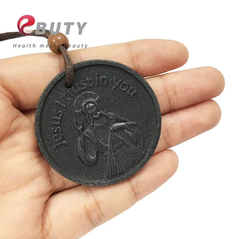 Подвеска EBUTY с ионом иионом для детей подвеска из натурального лавового камня