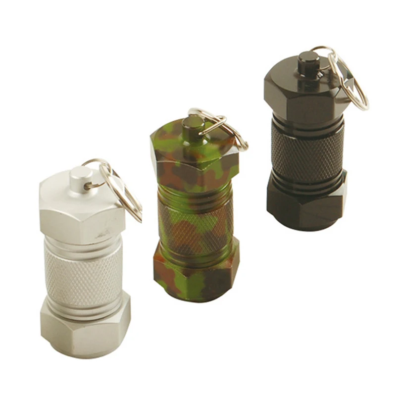 1 шт. портативный контейнер для таблеток чехол хранения лекарств брелок кольцо