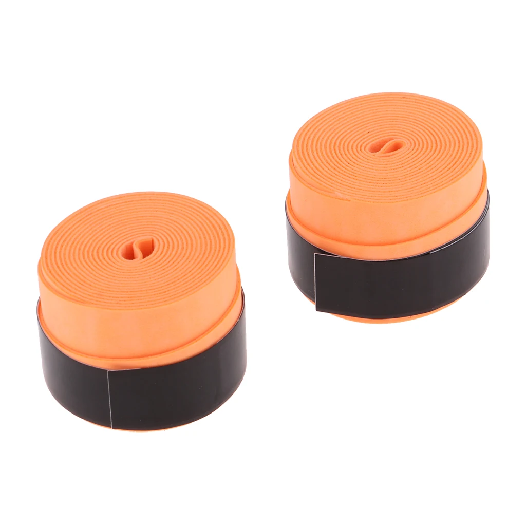 Orange as described 2 шт. в упаковке, теннисная ракетка, рукоятка, обхватка, нескользящая, удобная, многофункциональная, для спорта на открытом воздухе, теннисные аксессуары - Цвет: Orange as described