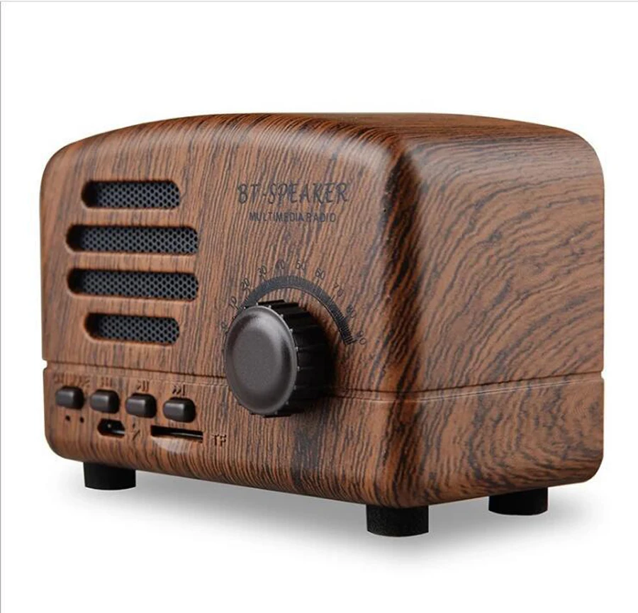 Новый крутой Винтажный Классический радио стиль bluetooth динамик Встроенный MP3