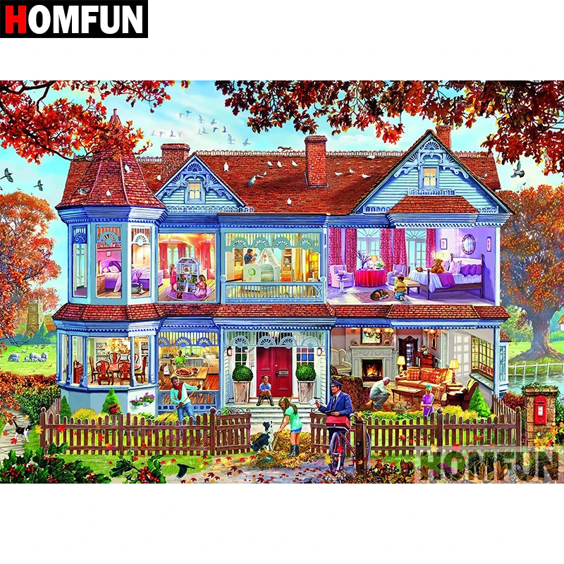 HOMFUN 5D DIY Diamond Painting Full Square/Round Drill "House scenery" Embroidery Cross Stitch Mosaic Home Decor Gift A08285
HOMFUN 5D DIY Diamond Painting Full Square/Round Drill "House scenery" Embroidery Cross Stitch Mosaic Home Decor Gift A08285