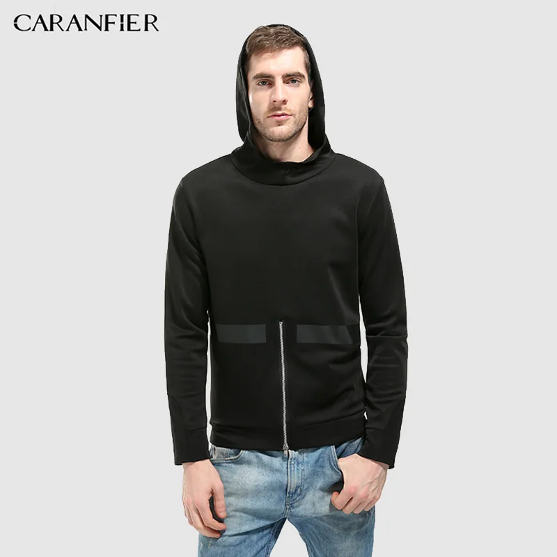 CARANFIER толстовки мужские новые осенние хлопковые с длинным рукавом Молодежные