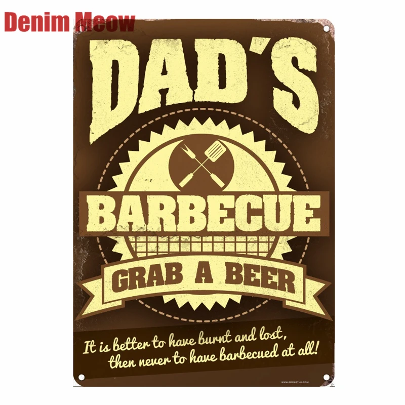 DAD'S Garage табличка винтажные металлические жестяные вывески для дома бара паба