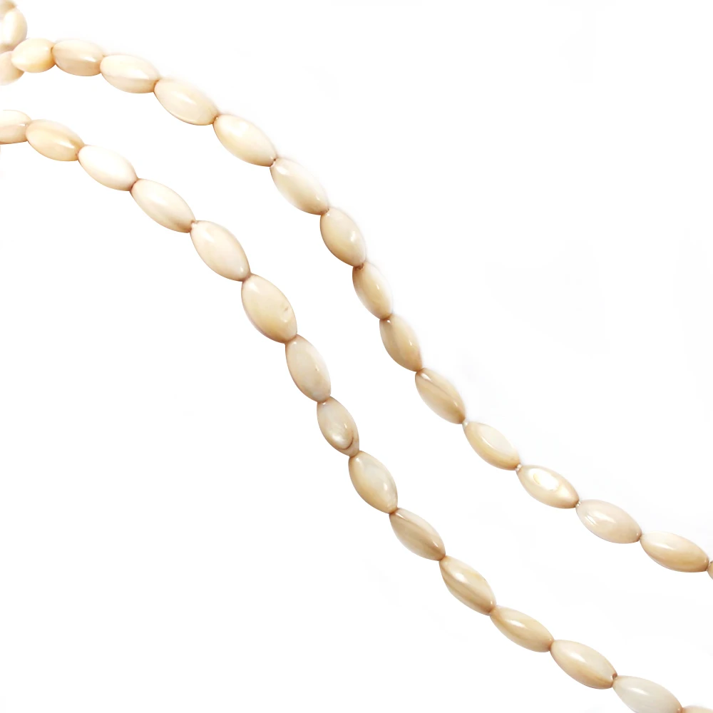 Горячая продажа 15 &quotнитка натуральные швабры бусины из ракушки для браслета и