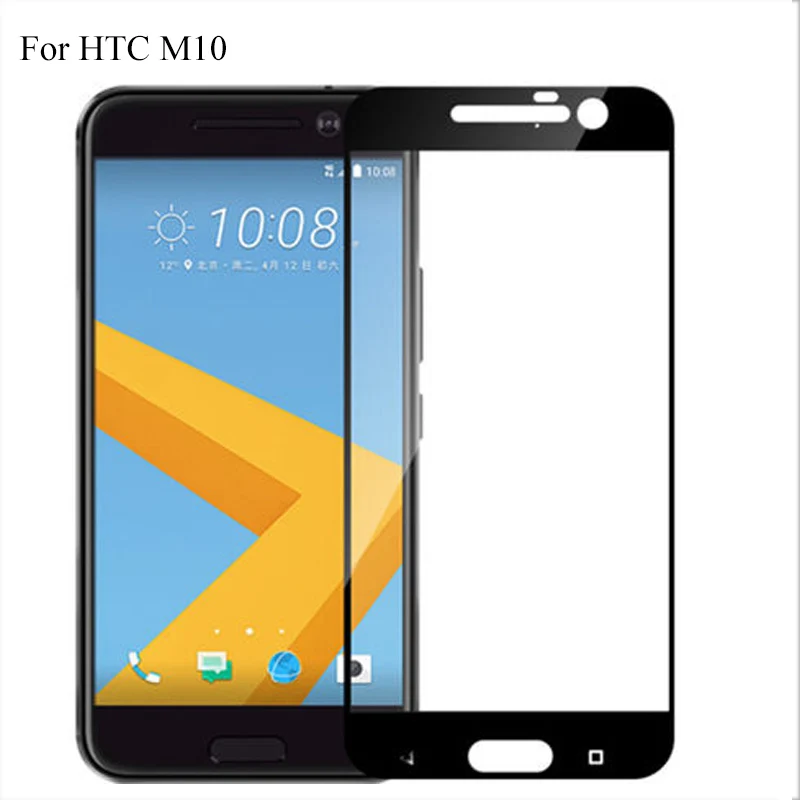 Полное покрытие корпуса 9H пленка для HTC M10 M 10 Защитная защитное стекло закаленное