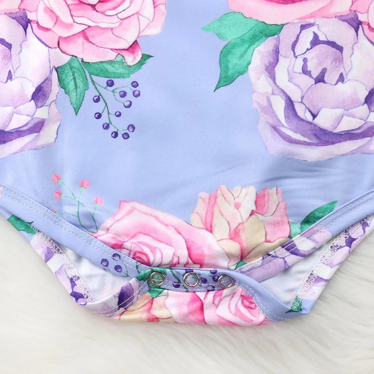 Цветочные новорожденных для маленьких девочек с длинными рукавами и оборками