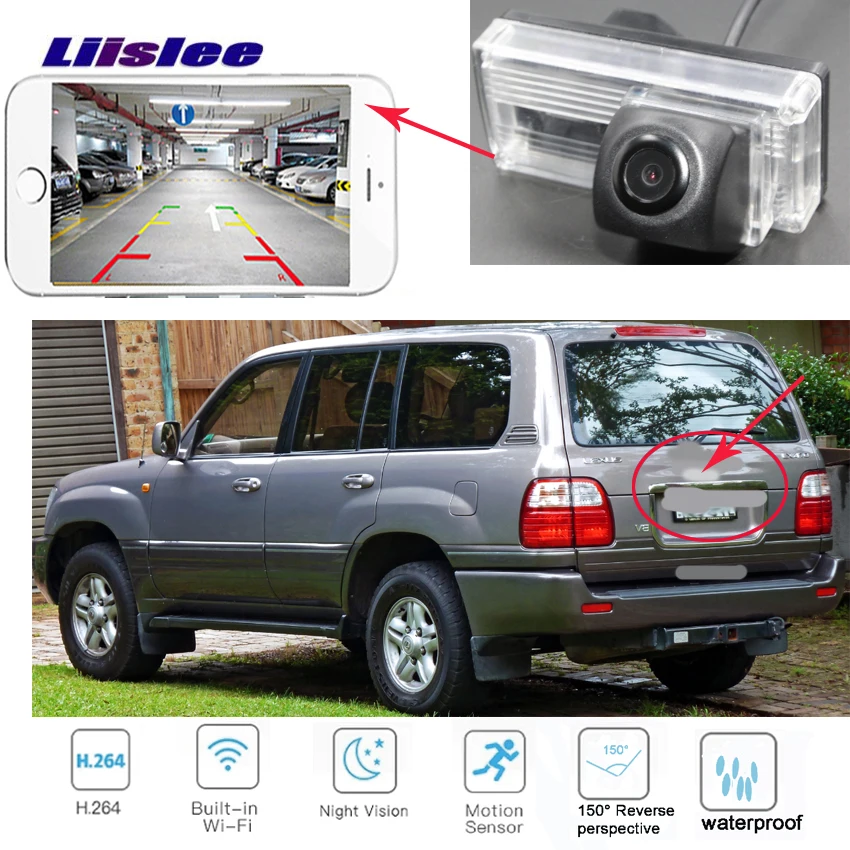 LiisLee Автомобильная камера для Lexus GX 470 GX470 LX 470 LX470 PC1049 обновленная версия Автомобильная камера заднего вида, ccd ночное видение