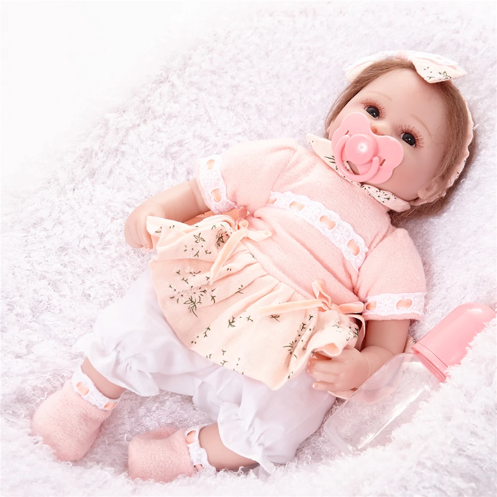 Новый дизайн Alive Babies Dolls Reborn 18 дюймов Boneca Мягкая силиконовая Детская кукла игрушка
