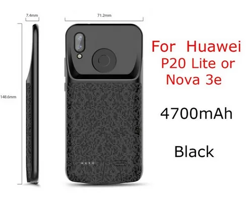 p20 Little 4700mah Чехол-Аккумулятор для Honor 8 9 10 Lite, внешний зарядный чехол для huawei P30 P20 Lite Pro power Bank - Цвет: p20 Little 4700mah