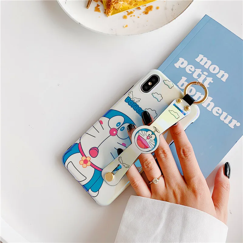 Чехол Doraemon с рисунком для iPhone6 6s 7 8 Plus Мягкий силиконовый чехол Blu-Ray iPhone X XS MAX XR Capa