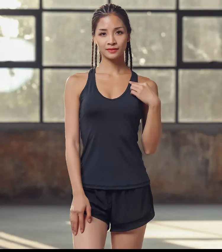 Сетка, пэчворк, для женщин рубашка без рукавов Сексуальная quick dry yoga жилет с нагрудными вкладышами женские Спорт Бег Фитнес Спортивная Сумка верхняя одежда