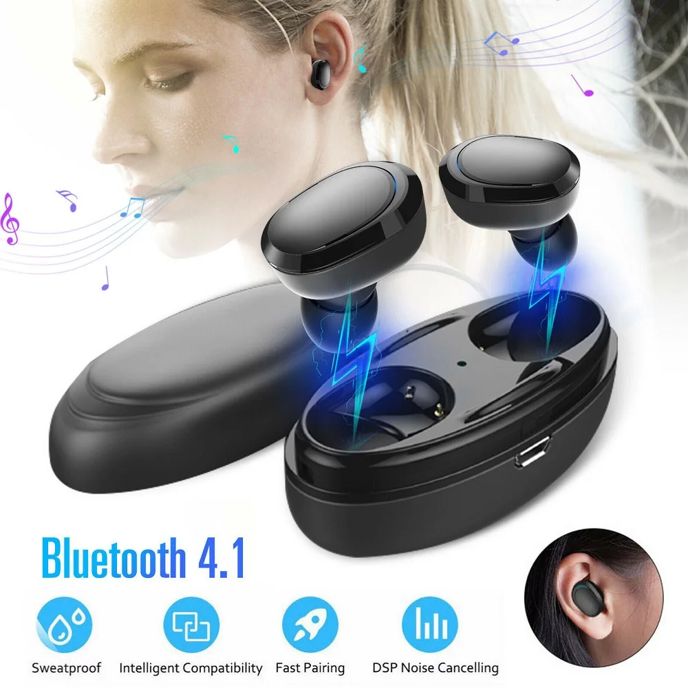 Мини TWS Беспроводные Bluetooth 4 1 наушники модные с передовыми аудио технологиями
