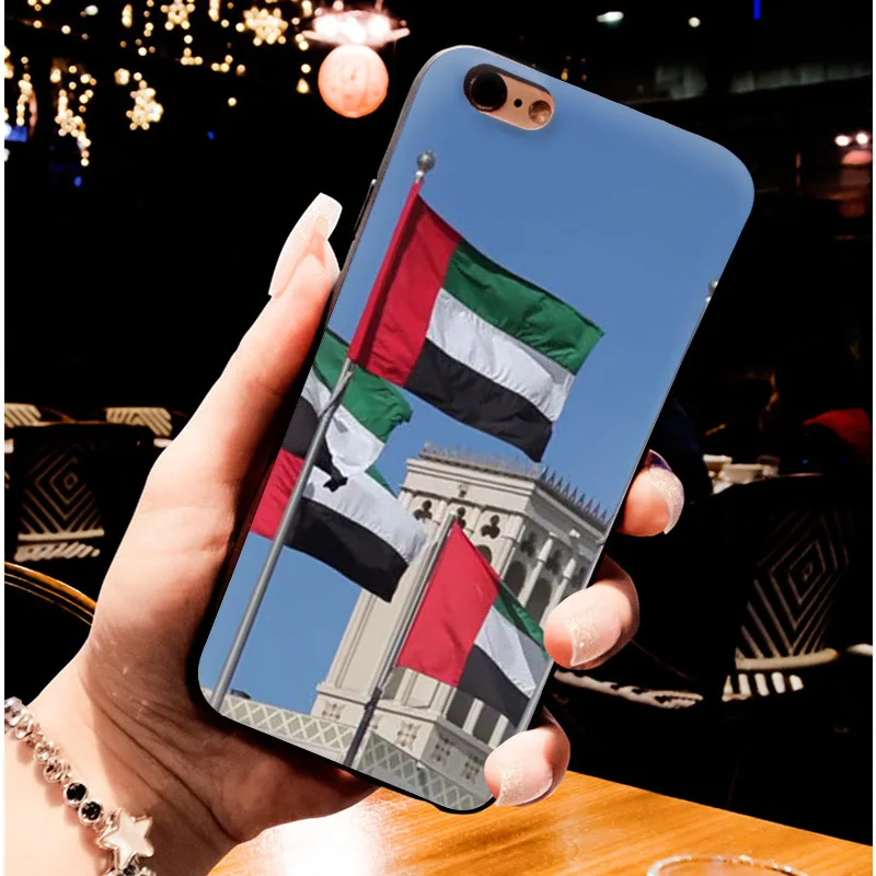 MaiYaCa чехлы для телефонов с изображением флагов оаэ iPhone 8 7 6 6S Plus X 5S 12Pro SE 11pro