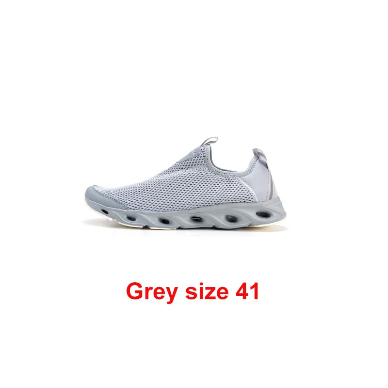 grey 41 Xiaomi zaofeng спортивная обувь Легкие проветриваемые эластичные трикотажные дышащие освежающие крик Нескользящие кроссовки для мужчин и женщин - Цвет: grey 41