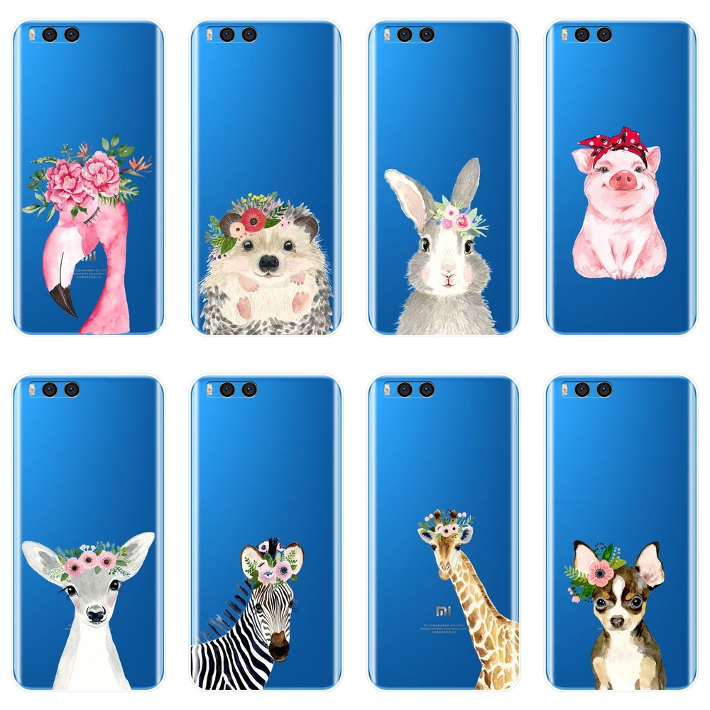 Чехол с изображением фламинго свиньи собаки кролика оленя для Xiaomi Mi Max 1 2 3 мягкий