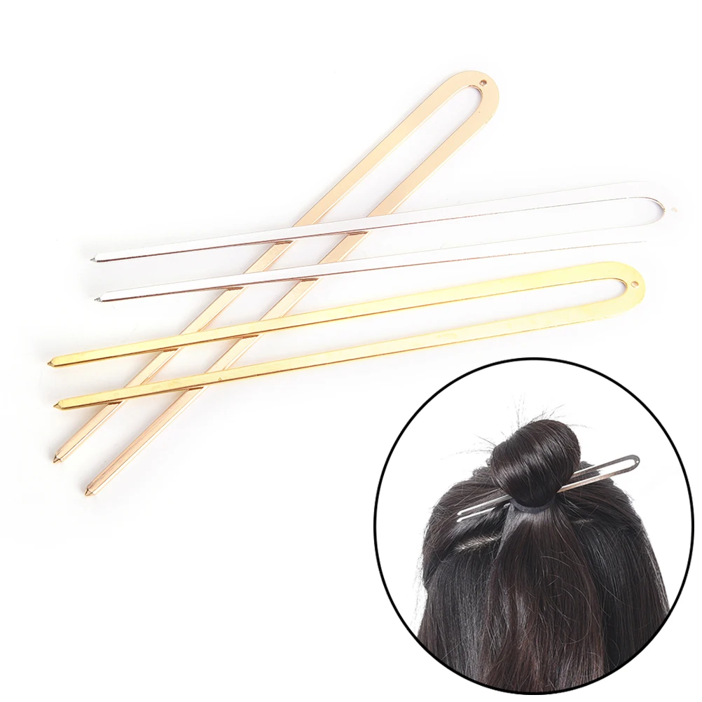 Длинная металлическая палочка для волос свадебной вечеринки 1 шт. Ретро стиль