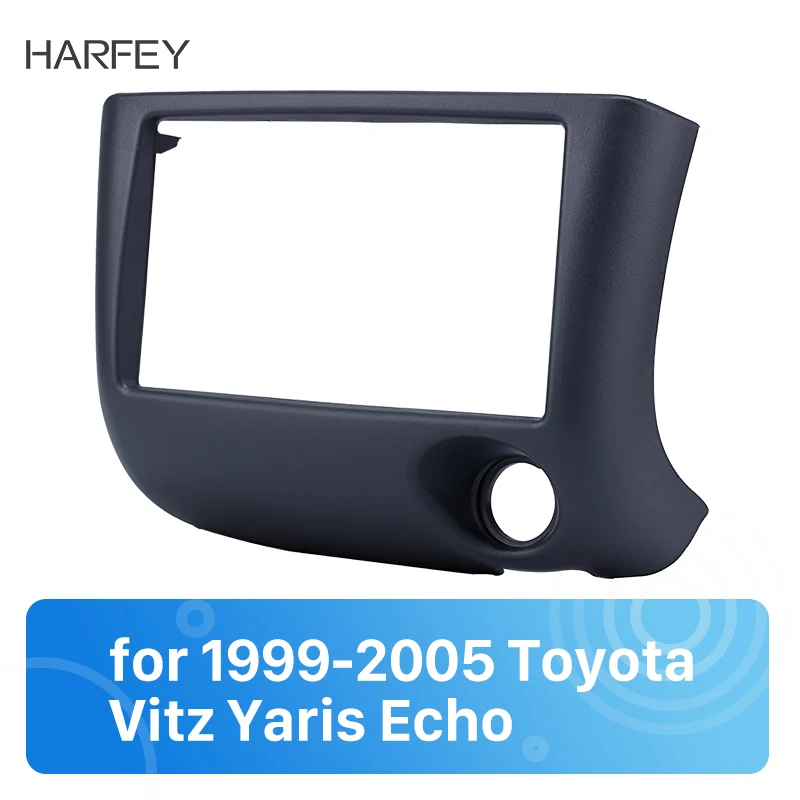 Рамка радиоприемника Harfey 2Din рамка для установки панели CD DVD плеера 1999 2005 Toyota Vitz Yaris