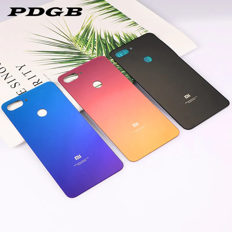 Официальная Задняя крышка батареи для Xiaomi mi 8 Lite(Youth) чехол из закаленного стекла для телефона mi 8 Lite Корпус Запасные части
