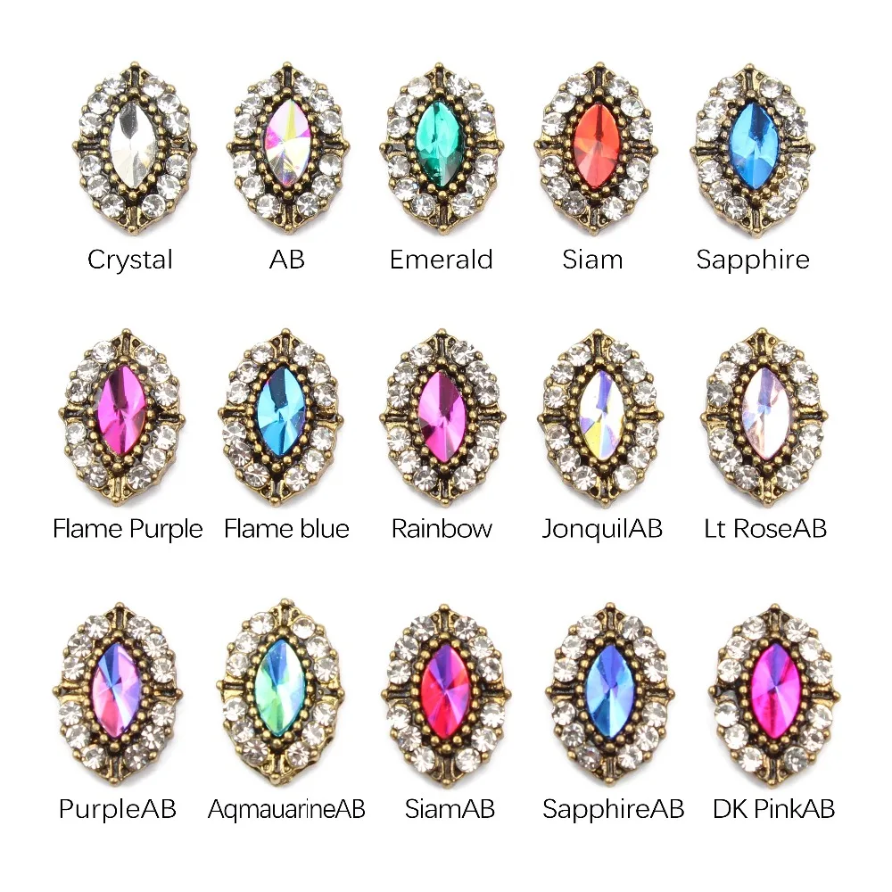 

Hot Sale10/30pcs/lot Horse eye Design 3D Nails Art Decorations Rhinestones for Nails Studs Accessories Manicure Jewelry DIY Tips
