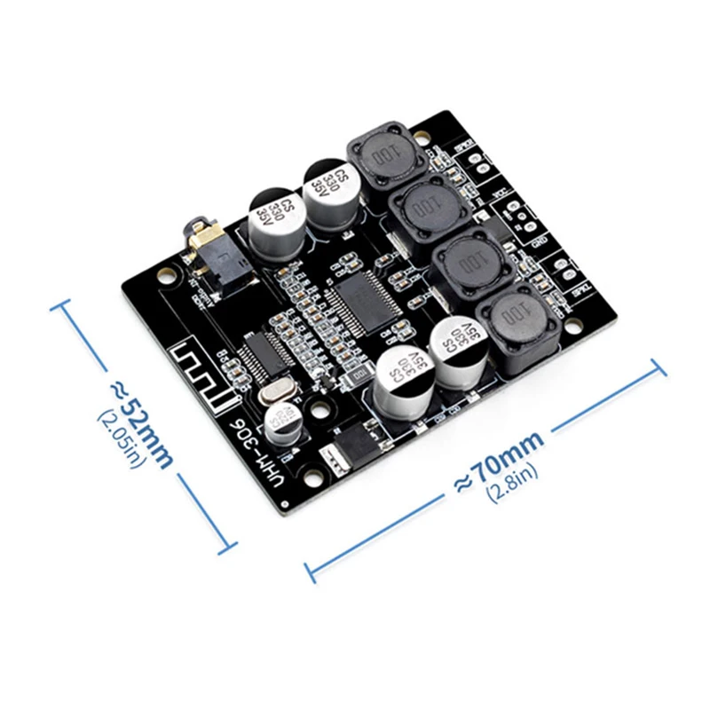 Hifivv аудио Bluetooth 4,2 TPA3118 усилитель мощности плата 2.0CH 50 Вт* 2 DC12V вход
