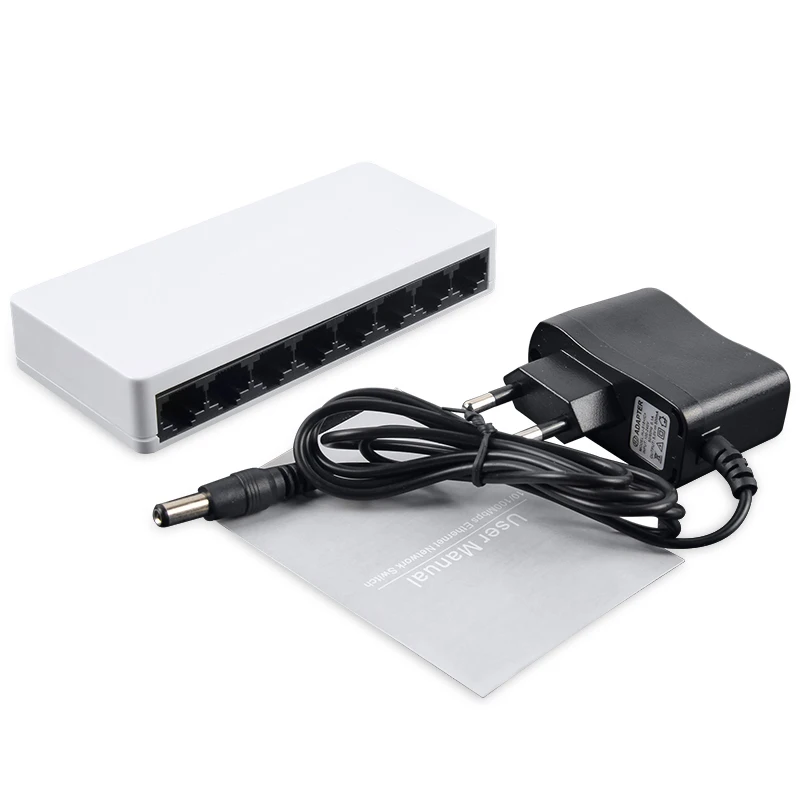 Сетевой коммутатор EASYIDEA концентратор 10/100 Мбит/с сетевой Ethernet 8 портовый Быстрый