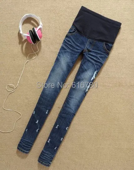 Fashion Maternity jeans Slim pencil pants for Pregnant women big/plus size XL trousers/Jeans Autumn clothing |