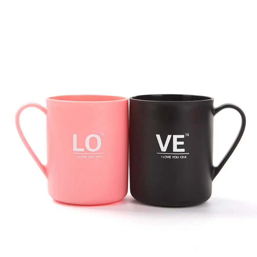 2 шт./компл. любовные письма пара стиральная чашки Пластик Ванная комната Зубная